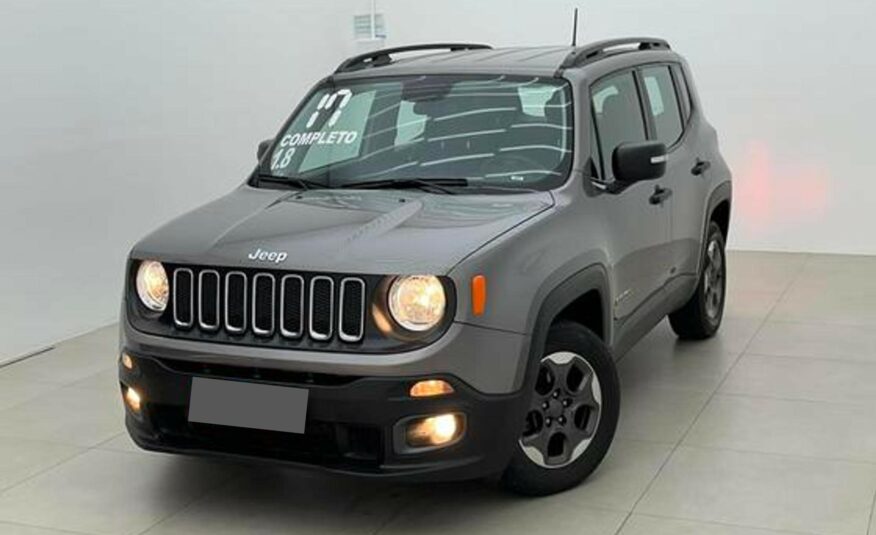 JEEP RENEGADE 1.8 16V FLEX SPORT 4P MANUAL ANO 2017 COR CINZA